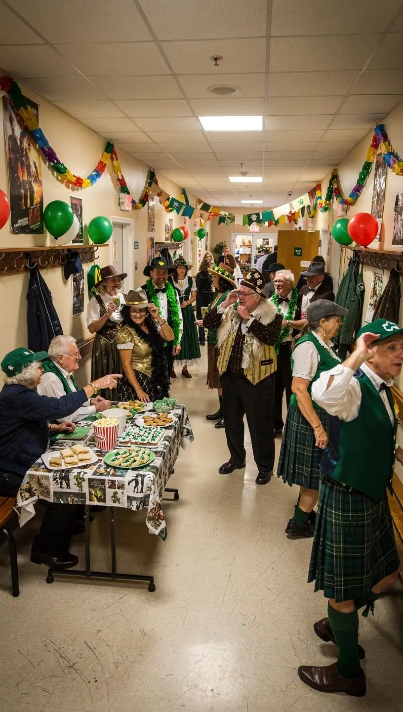 Active seniors engaging in social dance connections