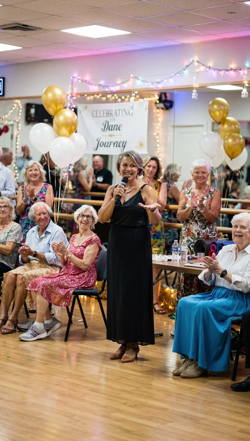 Older adults practicing mobility and flexibility exercises.